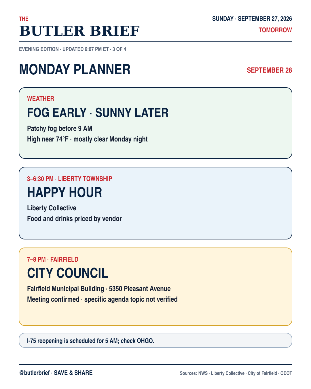 Monday planner