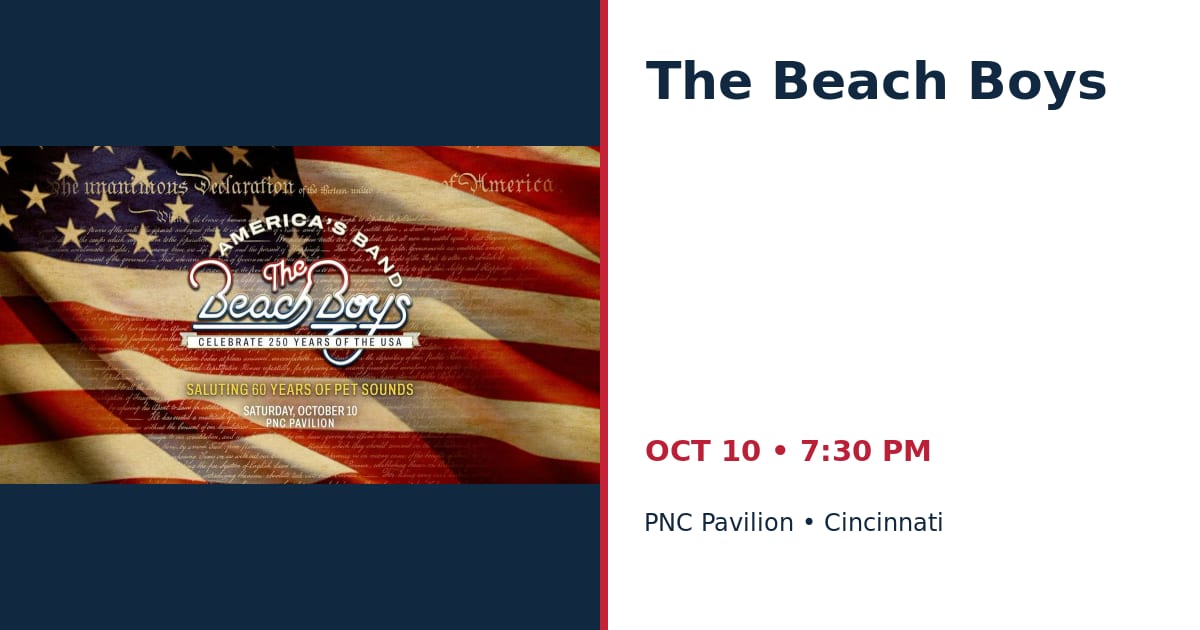 The Beach Boys • OCT 10 • Cincinnati
