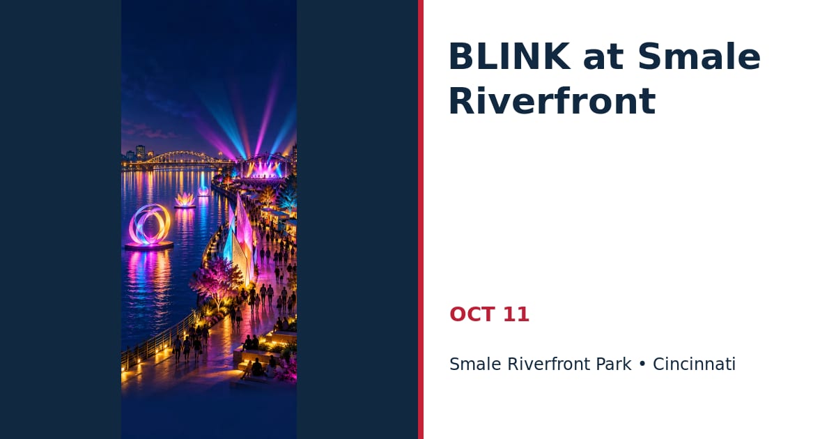 BLINK at Smale Riverfront • OCT 11 • Cincinnati