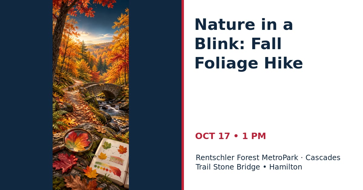 Nature in a Blink: Fall Foliage Hike • OCT 17 • Hamilton
