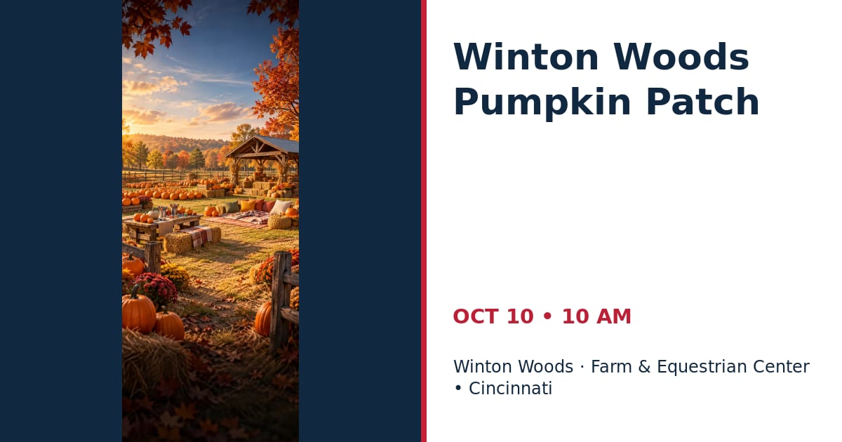 Winton Woods Pumpkin Patch • OCT 10 • Cincinnati