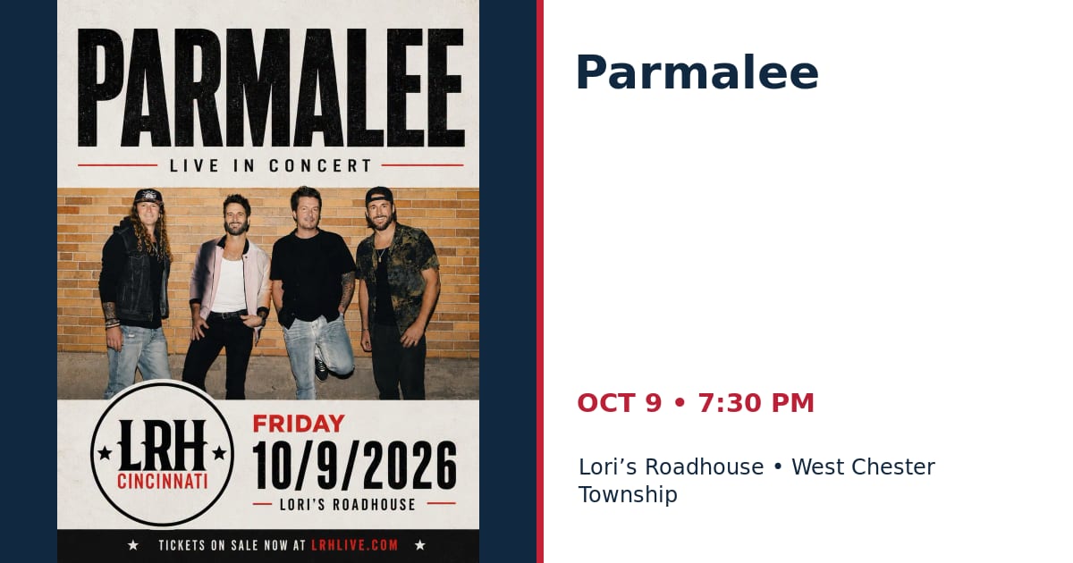 Parmalee • OCT 9 • West Chester Township