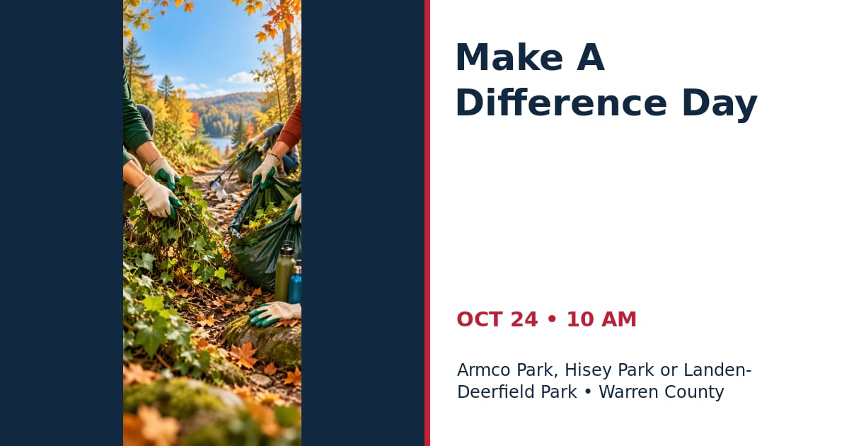 Make A Difference Day • OCT 24 • Warren County