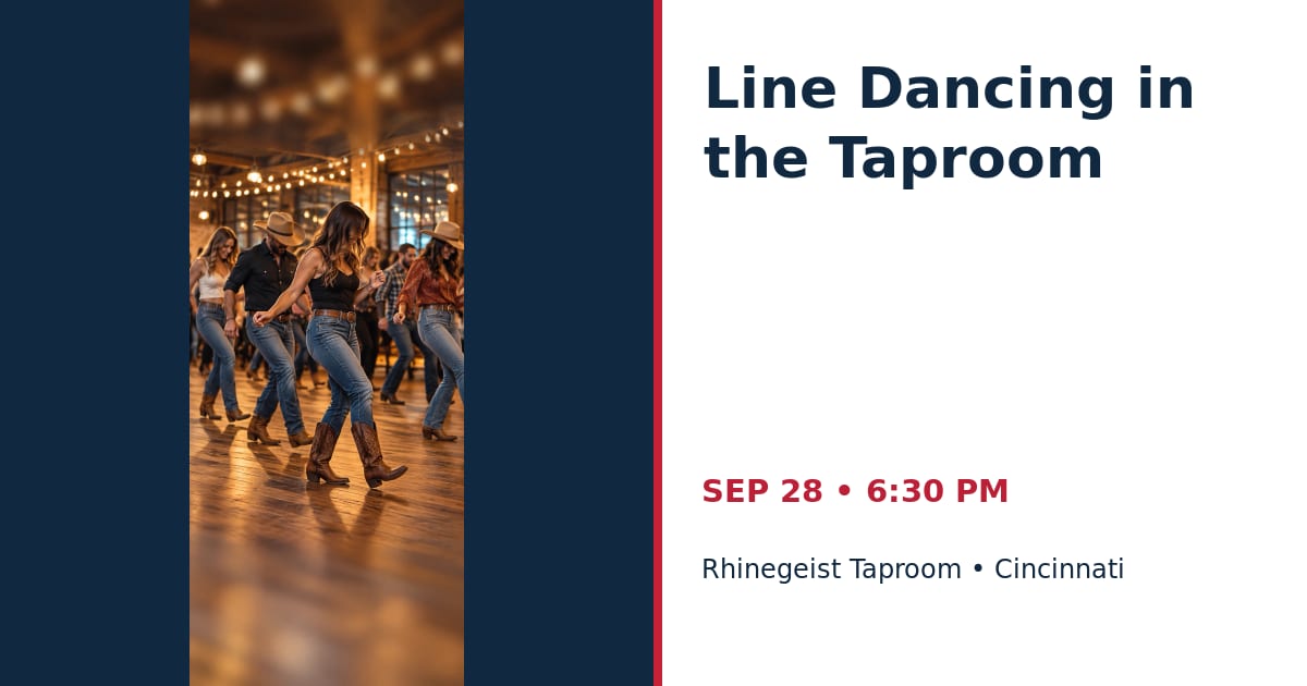 Line Dancing in the Taproom • SEP 28 • Cincinnati