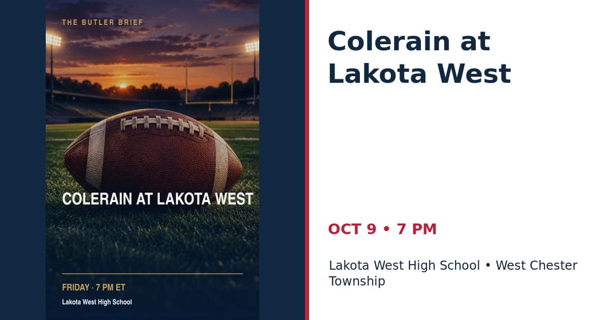 Colerain at Lakota West • OCT 9 • West Chester Township