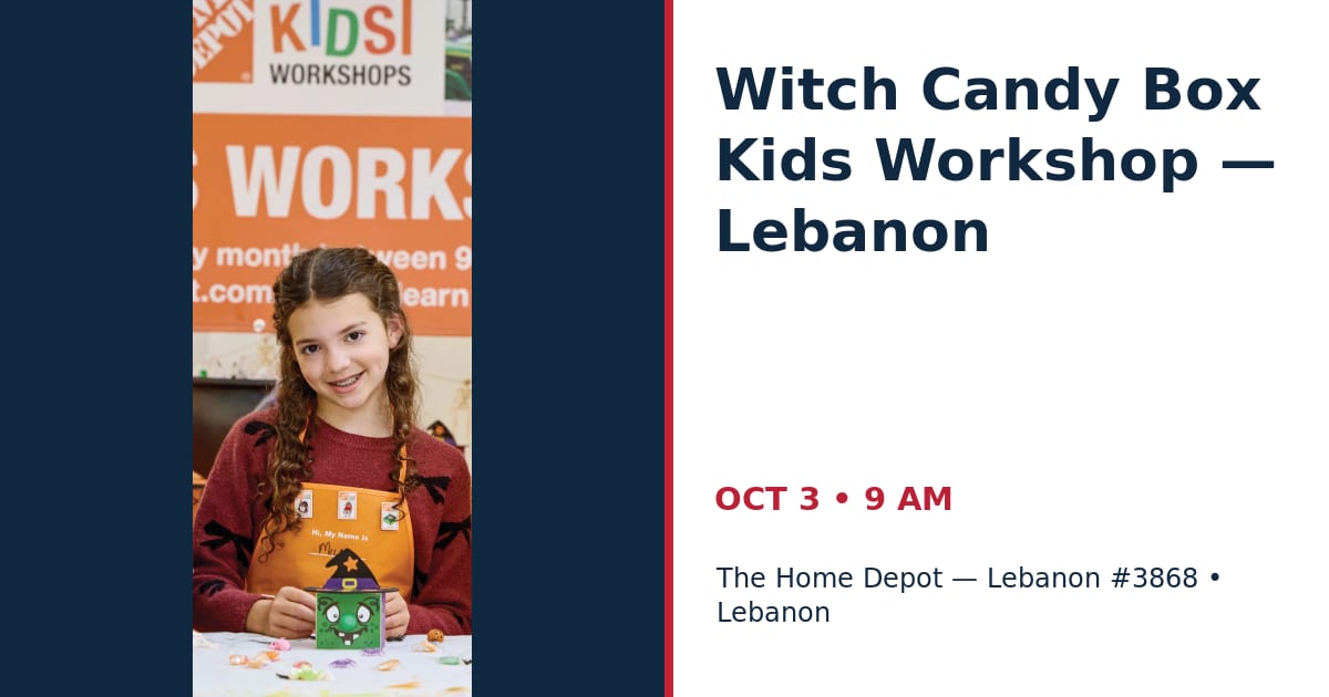 Witch Candy Box Kids Workshop — Lebanon • OCT 3 • Lebanon