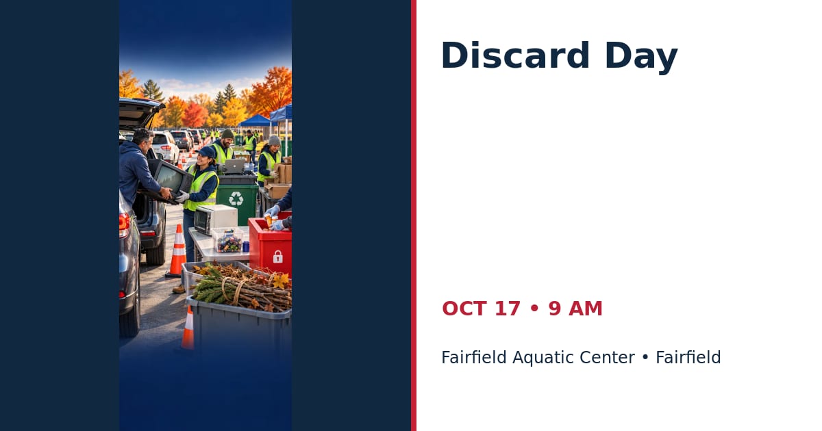 Discard Day • OCT 17 • Fairfield