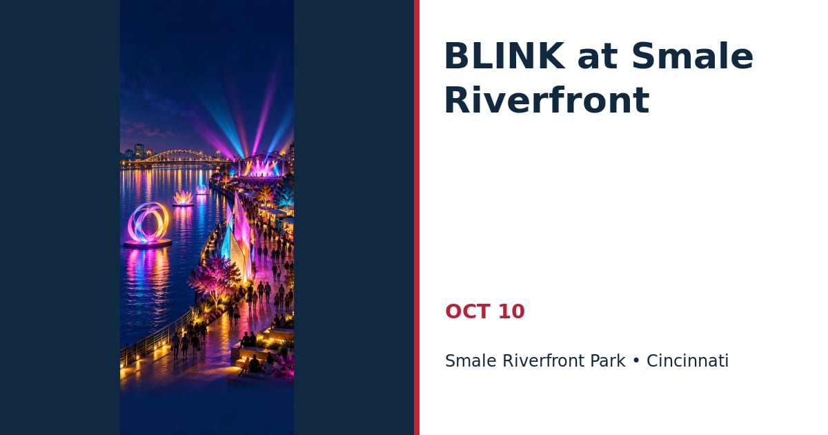 BLINK at Smale Riverfront • OCT 10 • Cincinnati