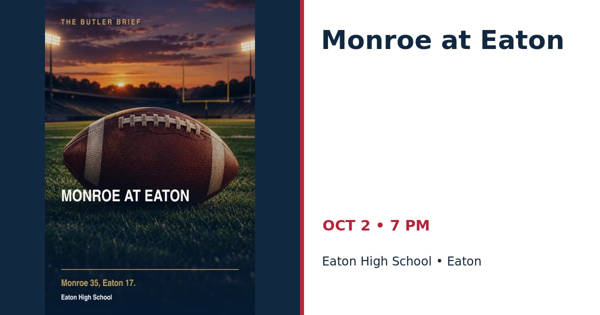 Monroe at Eaton • OCT 2 • Eaton