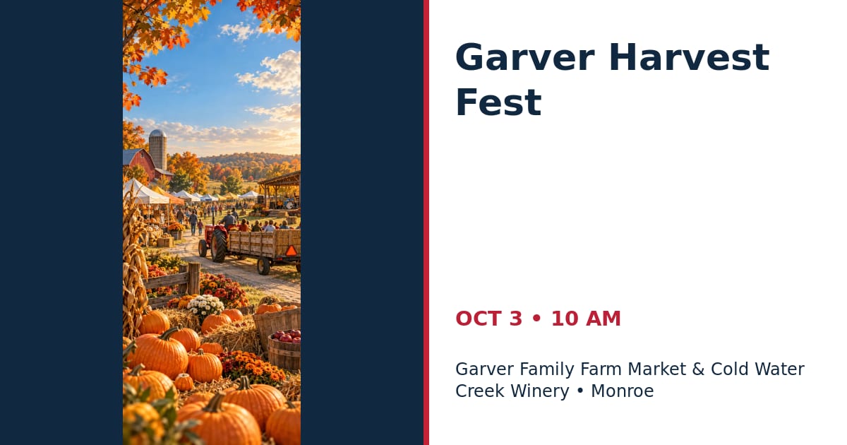 Harvest Fest GFFM • OCT 3 • Monroe