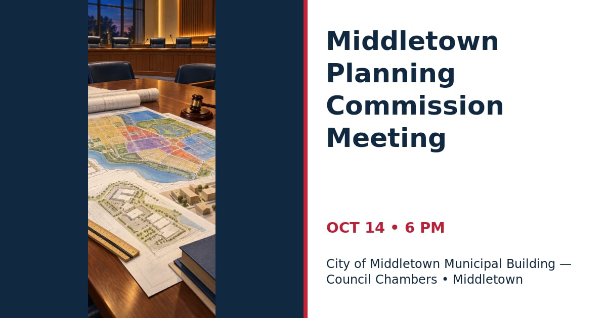 Middletown Planning Commission Meeting • OCT 14 • Middletown