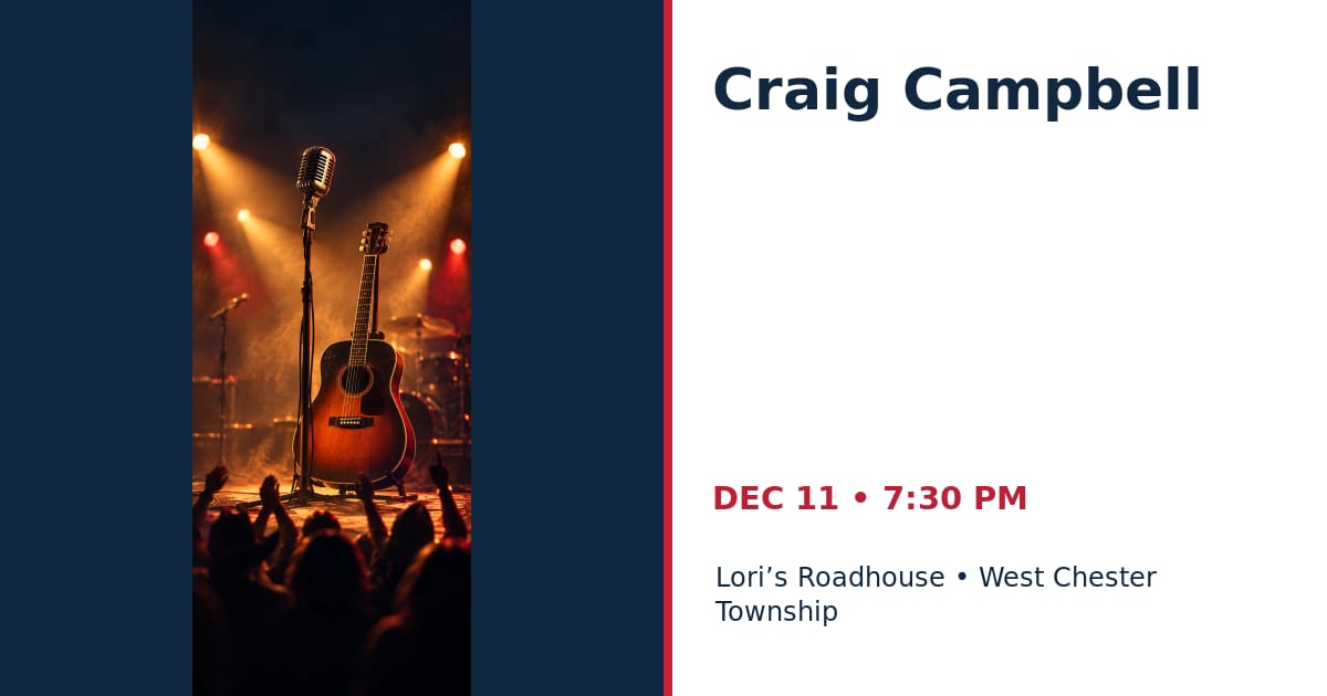Craig Campbell • DEC 11 • West Chester Township