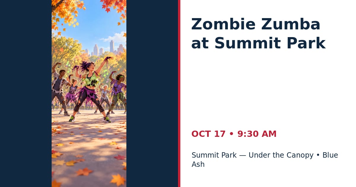 Zombie Zumba at Summit Park • OCT 17 • Blue Ash