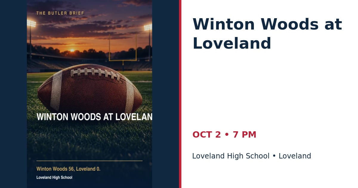 Winton Woods at Loveland • OCT 2 • Loveland
