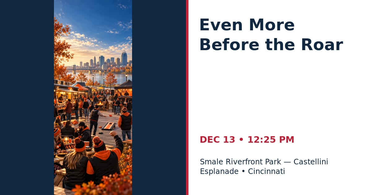 Even More Before the Roar • DEC 13 • Cincinnati