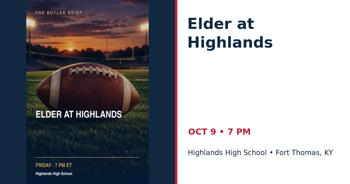 Elder at Highlands • OCT 9 • Fort Thomas, KY