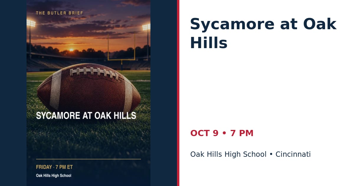 Sycamore at Oak Hills • OCT 9 • Cincinnati
