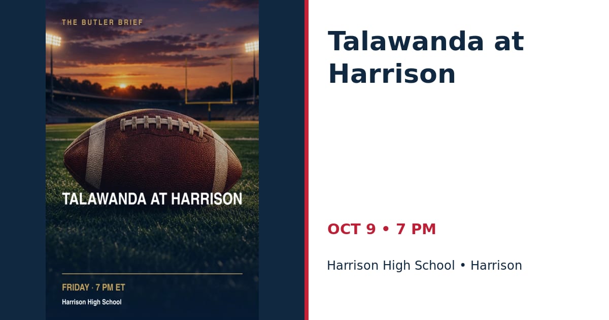 Talawanda at Harrison • OCT 9 • Harrison