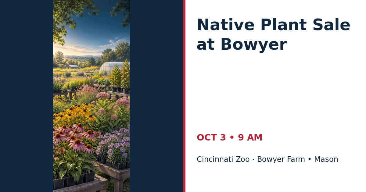 Native Plant Sale at Bowyer • OCT 3 • Mason