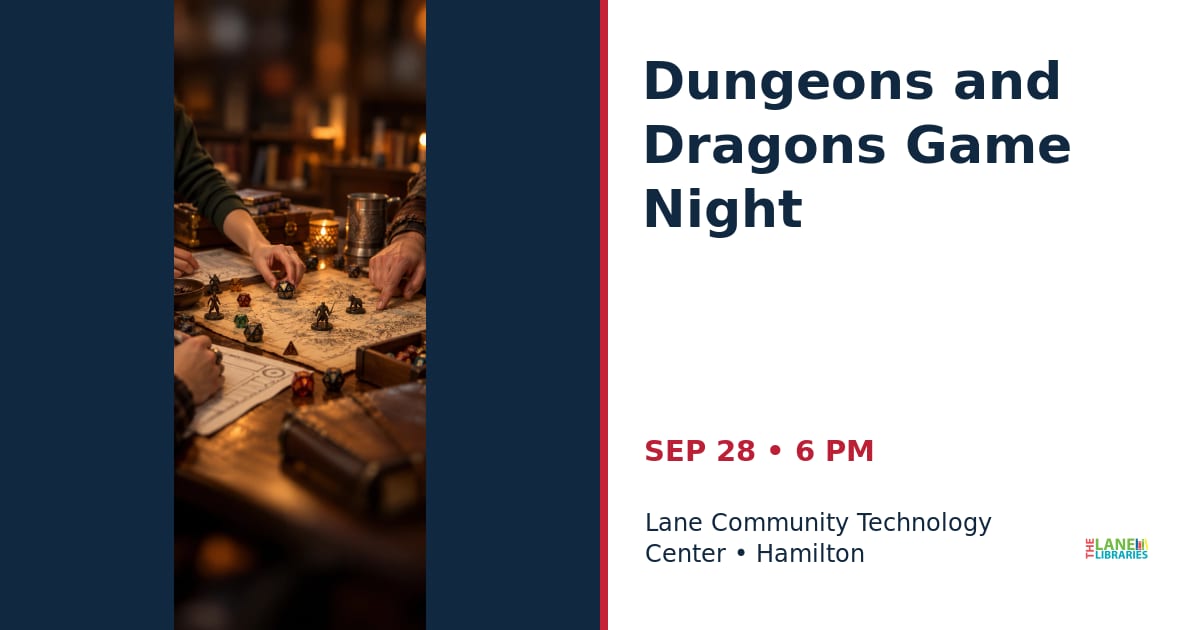 Dungeons and Dragons Game Night • SEP 28 • Hamilton
