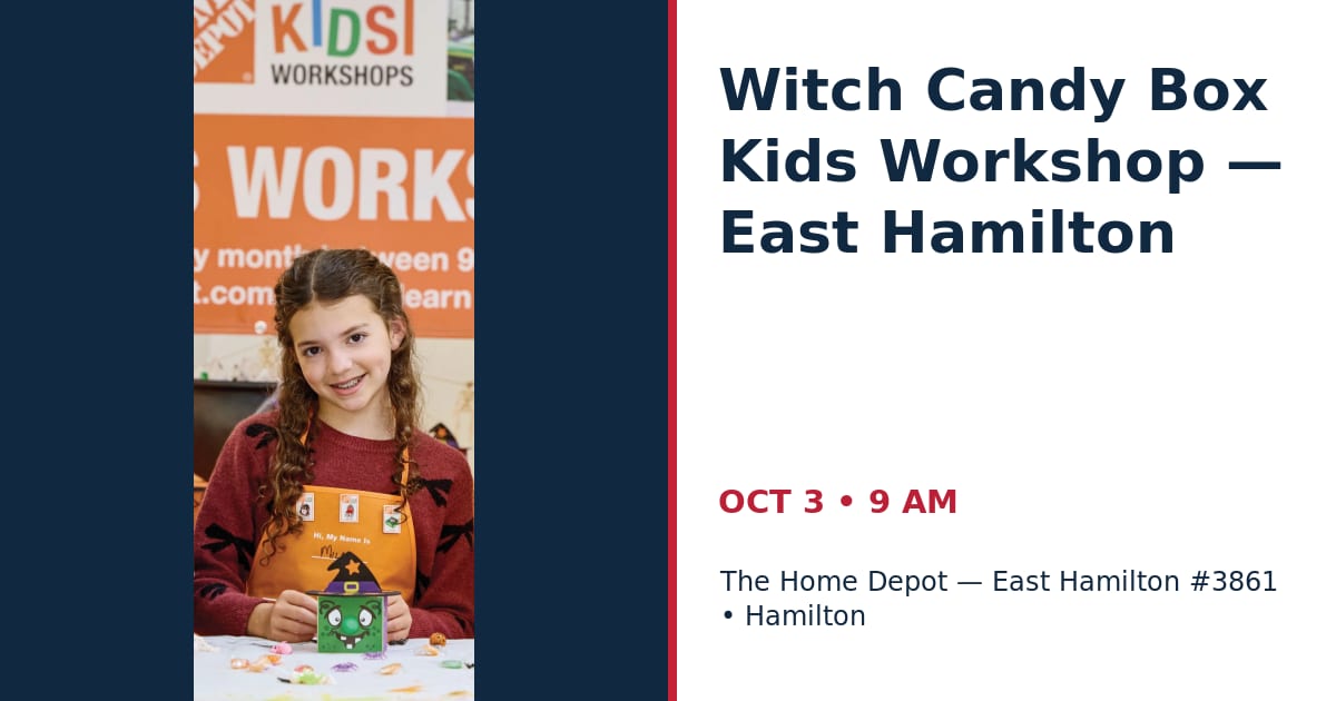 Witch Candy Box Kids Workshop — East Hamilton • OCT 3 • Hamilton