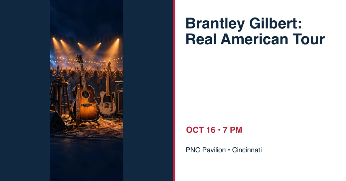 Brantley Gilbert: Real American Tour • OCT 16 • Cincinnati