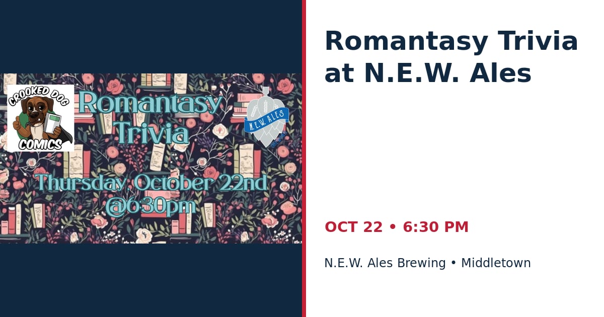 Romantasy Trivia at N.E.W. Ales • OCT 22 • Middletown