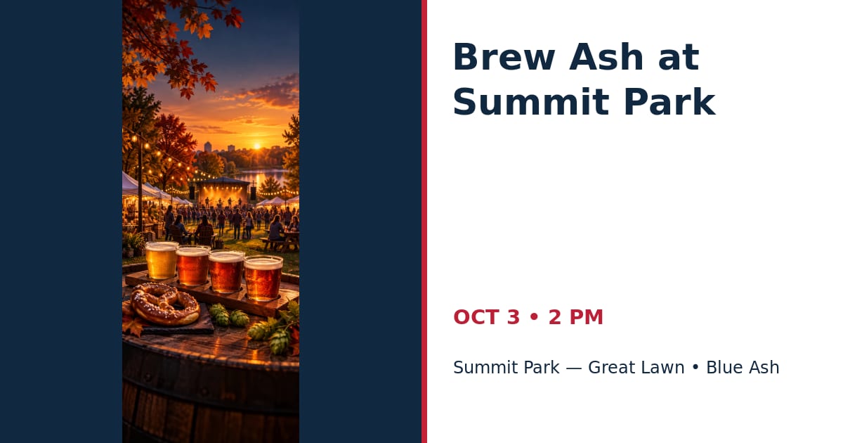 Brew Ash at Summit Park • OCT 3 • Blue Ash