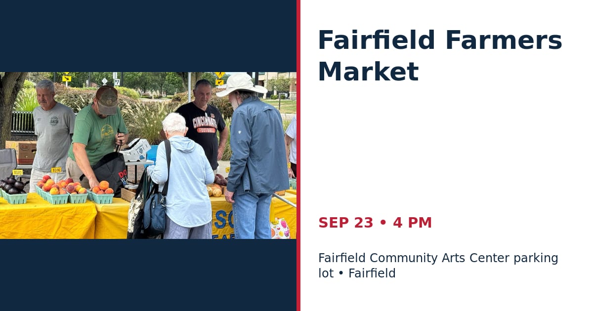 Fairfield Farmers Market • SEP 23 • Fairfield