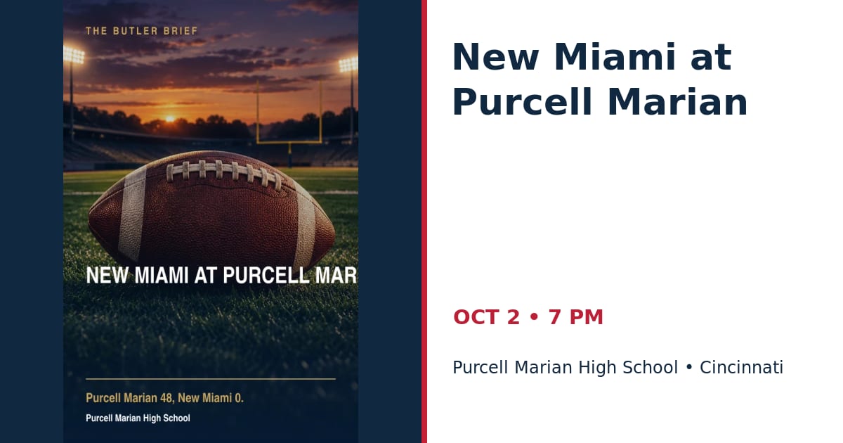 New Miami at Purcell Marian • OCT 2 • Cincinnati