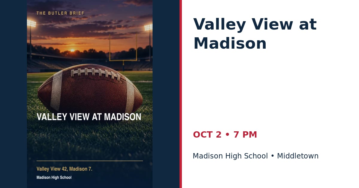 Valley View at Madison • OCT 2 • Middletown